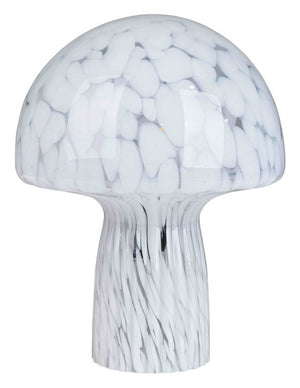 Lampada da Tavolo Vetro Trasparente Moderna Interno H25,5 - MEI-XIN Colore: Bianco