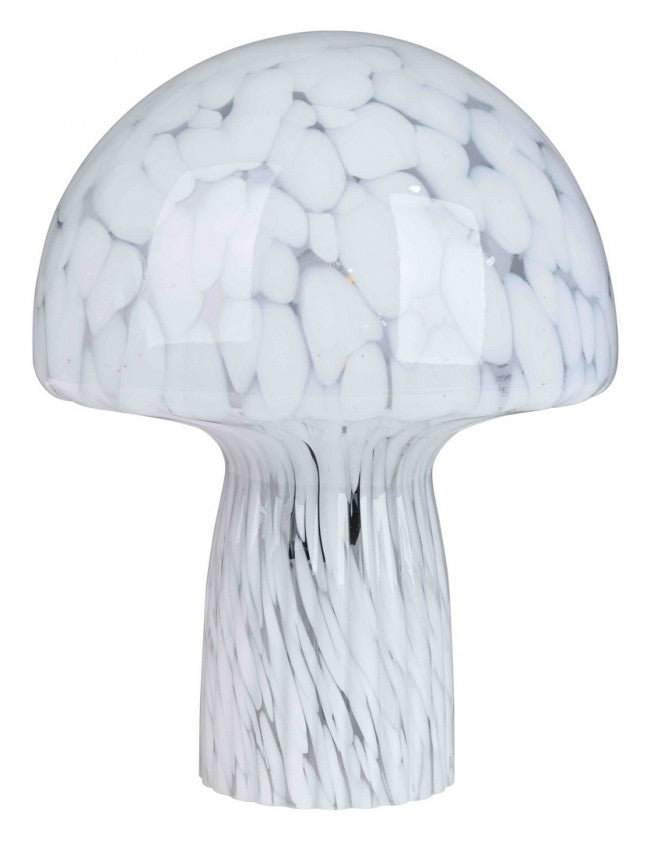 Lampada da Tavolo Vetro Trasparente Moderna Interno H25,5 - MEI-XIN Colore: Bianco