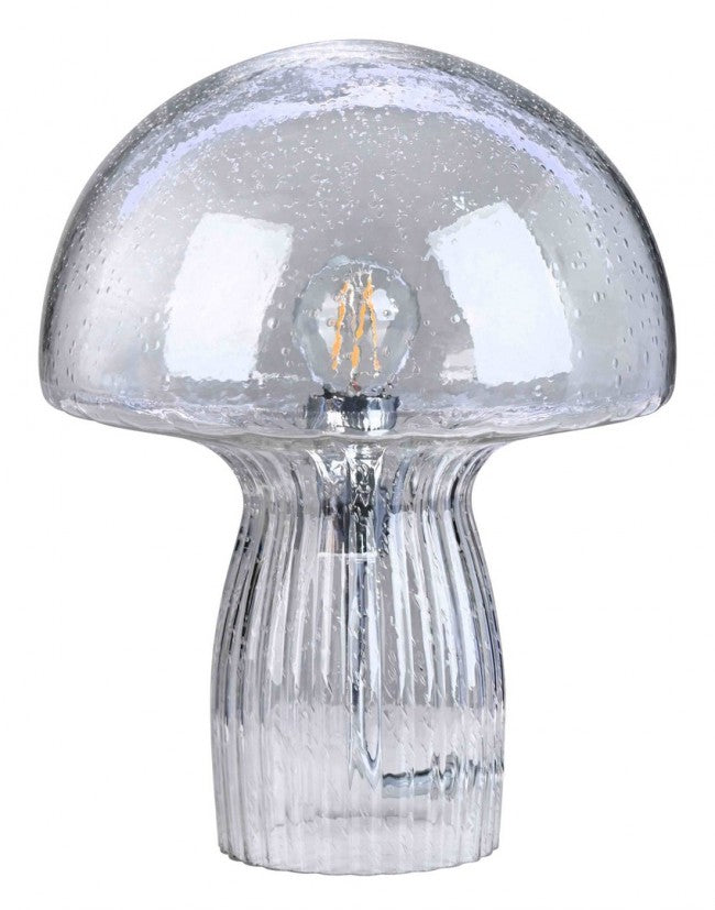 Lampada da Tavolo Vetro Trasparente Moderna Interno H25,5 - MEI-XIN Colore: Grigio