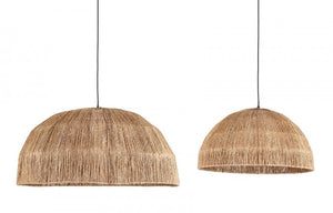 Lampadario in Iuta Marrone Chiaro Stile Rustico da Interno - MEI-FANG Colore: Marrone