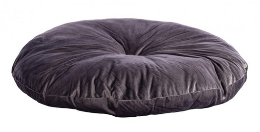 Set 4 Cuscini Meditazione Velluto Rosa Boho 90 cm - ARCADIA Colore: Grigio scuro