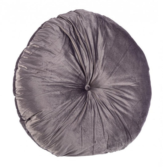 Set 4 Cuscini Meditazione Velluto Rosa Boho 90 cm - ARCADIA Colore: Grigio scuro