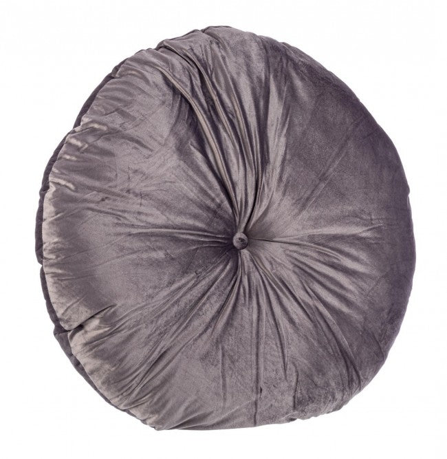 Set 4 Cuscini Meditazione Velluto Rosa Boho 90 cm - ARCADIA Colore: Grigio scuro