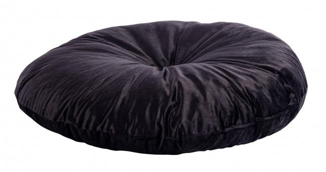 Set 4 Cuscini Meditazione Velluto Rosa Boho 90 cm - ARCADIA Colore: Nero