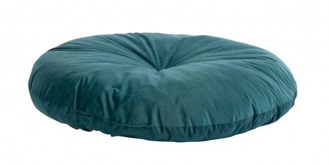 Set 4 Cuscini Meditazione Velluto Rosa Boho 90 cm - ARCADIA Colore: Avio