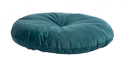 Set 4 Cuscini Meditazione Velluto Rosa Boho 90 cm - ARCADIA Colore: Avio