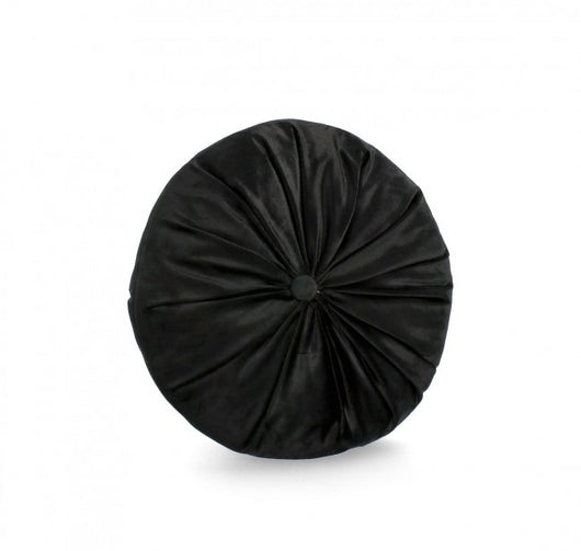 Set 4 Cuscini Rotondi Tessuto Avorio Vintage da Interno 40 - ARCADIA Colore: Nero