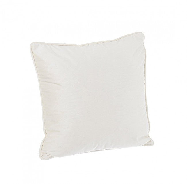 Set 4 Cuscini in Velluto Grigio Scuro Moderni da Interno - ARCADIA Dimensione: 40x40, Colore: Avorio