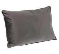 Set 4 Cuscini in Velluto Grigio Scuro Moderni da Interno - ARCADIA Dimensione: 40x60, Colore: Grigio scuro