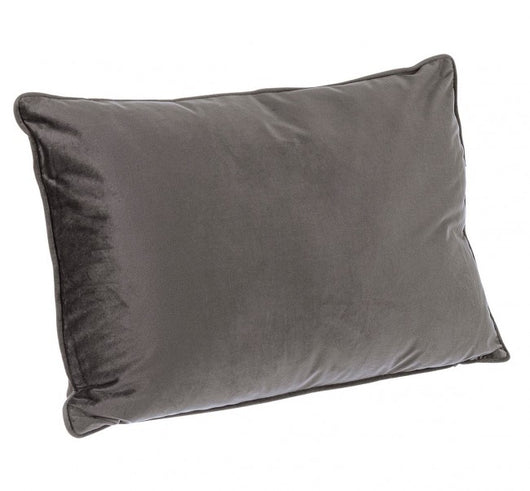 Set 4 Cuscini in Velluto Grigio Scuro Moderni da Interno - ARCADIA Dimensione: 40x60, Colore: Grigio scuro
