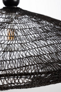 Lampadario Sospensione Metallo Nero Moderno da Interno - DARIO Colore: Nero