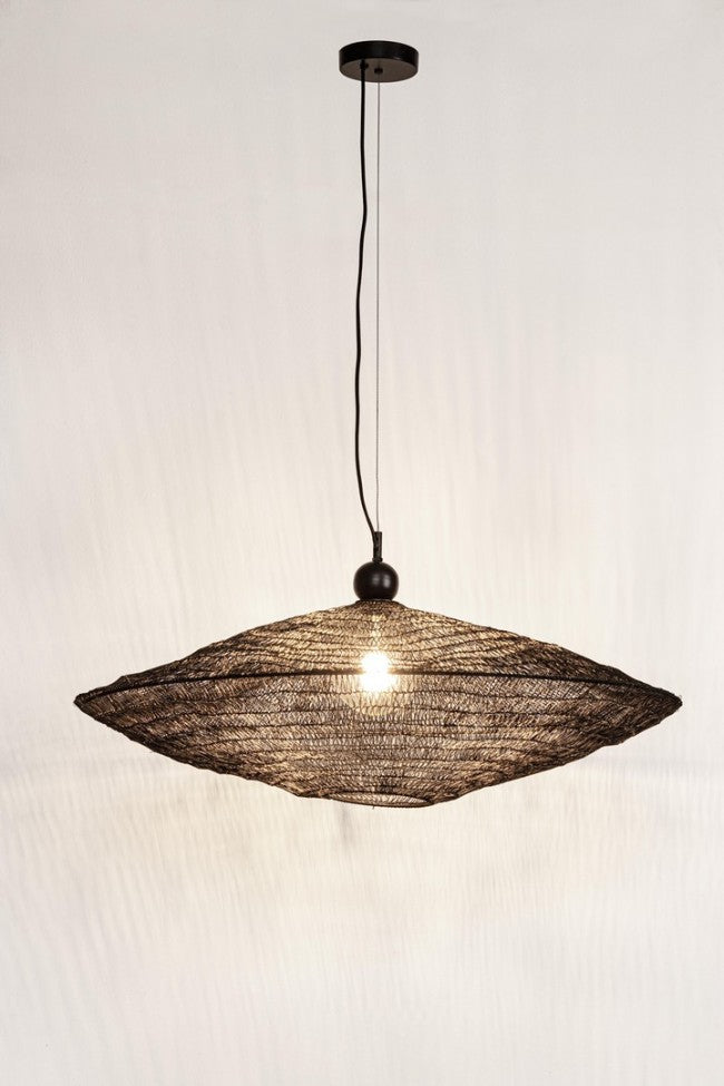 Lampadario Sospensione Metallo Nero Moderno da Interno - DARIO Colore: Nero