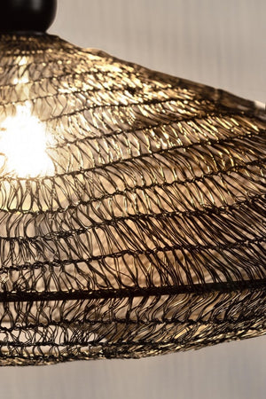 Lampadario Sospensione Metallo Nero Moderno da Interno - DARIO Colore: Nero