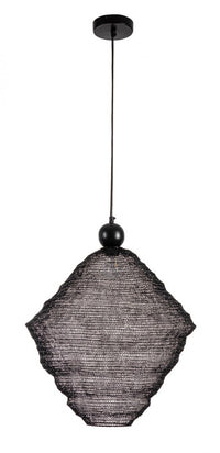 Lampadario Metallo Nero Moderno da Interno - DARIO Colore: Nero