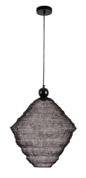 Lampadario Metallo Nero Moderno da Interno - DARIO Colore: Nero