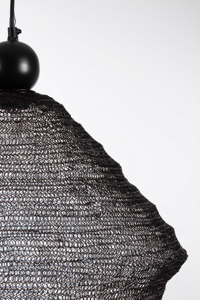 Lampadario Metallo Nero Moderno da Interno - DARIO Colore: Nero