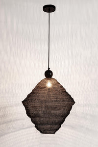 Lampadario Metallo Nero Moderno da Interno - DARIO Colore: Nero