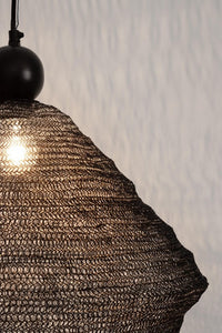 Lampadario Metallo Nero Moderno da Interno - DARIO Colore: Nero