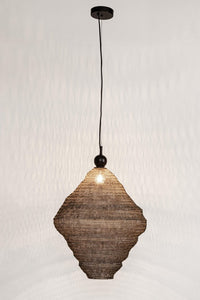 Lampadario Metallo Nero Moderno da Interno - DARIO Colore: Oro