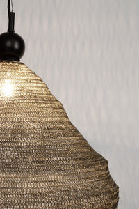 Lampadario Metallo Nero Moderno da Interno - DARIO Colore: Oro