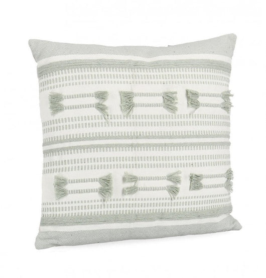 Set 4 Cuscini Cotone Verde Boho da Interno 45x47 cm - MEI-XIU Colore: Verde