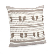 Set 4 Cuscini Cotone Verde Boho da Interno 45x47 cm - MEI-XIU Colore: Tortora