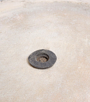 Porta Vaso Testa Buddha Fibra di Argilla Grigio da Interno - ZERIAH