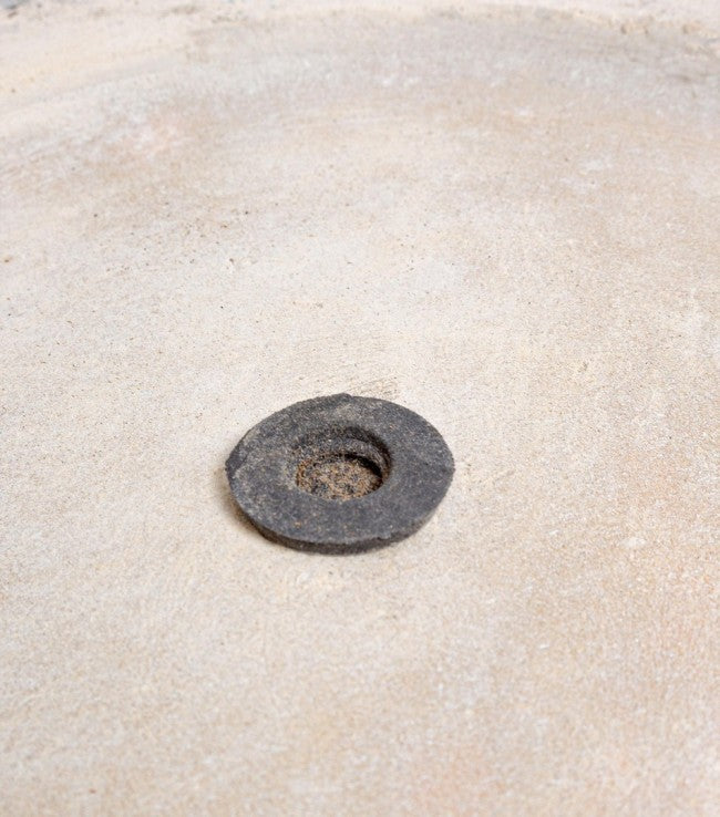 Porta Vaso Testa Buddha Fibra di Argilla Grigio da Interno - ZERIAH