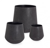 Porta Vaso in Acciaio Beige Moderno da Interno - FRESH Colore: Nero