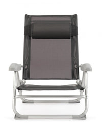 Set 6 Spiaggine Alluminio Grigio da Esterno - TROPICANA Colore: Antracite