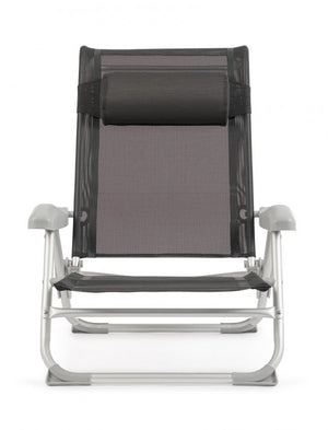 Set 6 Spiaggine Alluminio Grigio da Esterno - TROPICANA Colore: Antracite