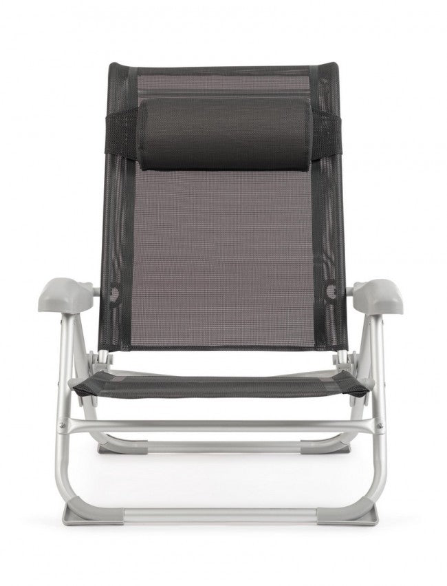 Set 6 Spiaggine Alluminio Grigio da Esterno - TROPICANA Colore: Antracite