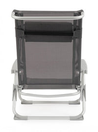 Set 6 Spiaggine Alluminio Grigio da Esterno - TROPICANA Colore: Antracite