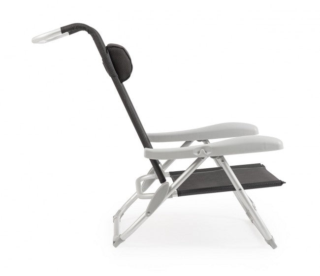 Set 6 Spiaggine Alluminio Grigio da Esterno - TROPICANA Colore: Antracite