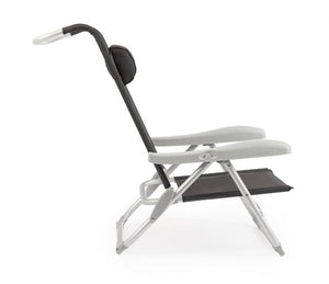 Set 6 Spiaggine Alluminio Grigio da Esterno - TROPICANA Colore: Antracite