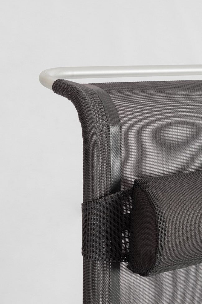 Set 6 Spiaggine Alluminio Grigio da Esterno - TROPICANA Colore: Antracite