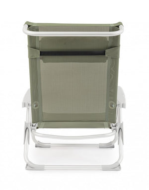 Set 6 Spiaggine Alluminio Grigio da Esterno - TROPICANA Colore: Verde