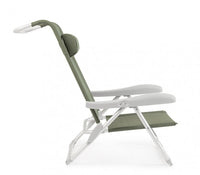 Set 6 Spiaggine Alluminio Grigio da Esterno - TROPICANA Colore: Verde