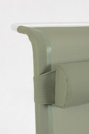 Set 6 Spiaggine Alluminio Grigio da Esterno - TROPICANA Colore: Verde