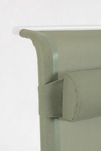 Set 6 Spiaggine Alluminio Grigio da Esterno - TROPICANA Colore: Verde