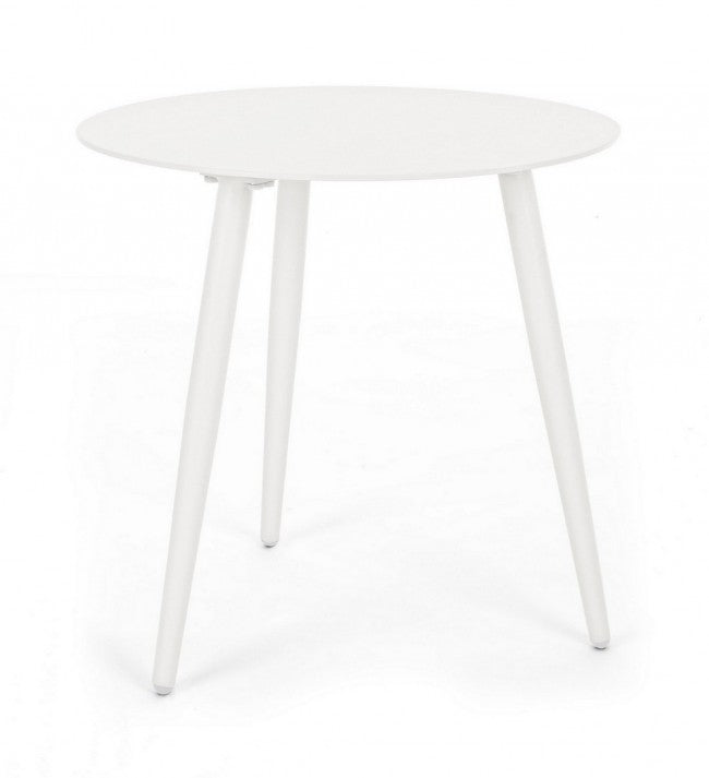 Tavolino in Alluminio Bianco Moderno da Esterno 50 - ADVENTURE Colore: Bianco