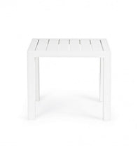Tavolino da esterno in alluminio 40X40 (2 Pezzi) - CRUISE Colore: Bianco