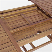 Tavolo Ovale Legno Marrone da Esterno 180-240 cm - SERENITY