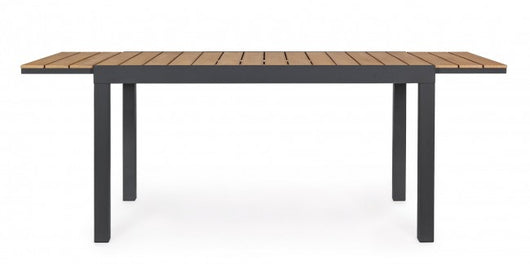 Tavolo Allungabile Alluminio Antracite Moderno da Esterno 140-200 - MESSENGER