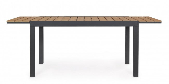Tavolo Allungabile Alluminio Antracite Moderno da Esterno 140-200 - MESSENGER