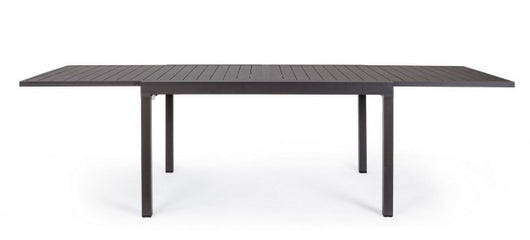 Tavolo Allungabile Alluminio Bianco Moderno da Esterno - SEAFARER Colore: Antracite, Dimensione: 135x90 cm
