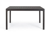 Tavolo Allungabile Alluminio Bianco Moderno da Esterno - SEAFARER Colore: Antracite, Dimensione: 135x90 cm