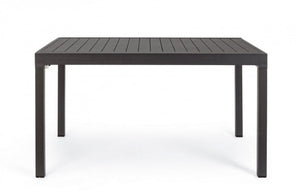 Tavolo Allungabile Alluminio Bianco Moderno da Esterno - SEAFARER Colore: Antracite, Dimensione: 135x90 cm