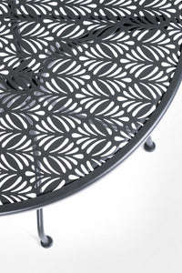 Tavolo Rotondo Acciaio Verde da Esterno 60 cm - LUXURIA Colore: Antracite