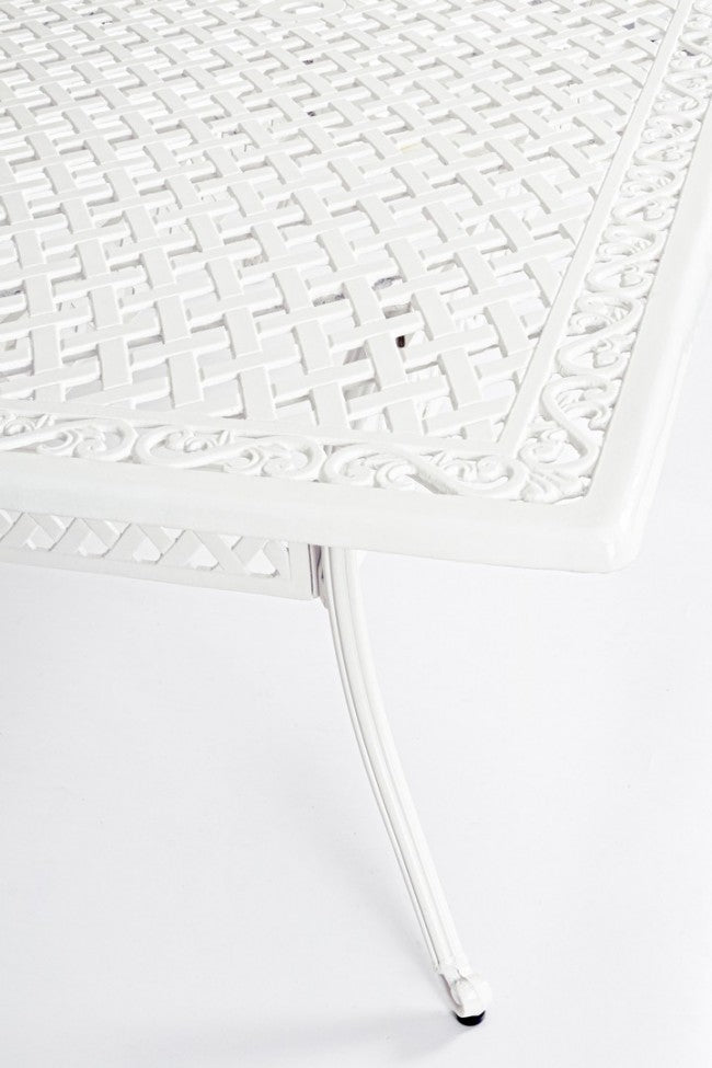 Tavolo da Giardino Alluminio Antracite Classico da Esterno - CLASSIC Colore: Bianco, Dimensione: 213x107 cm